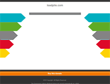 Tablet Screenshot of leadpile.com